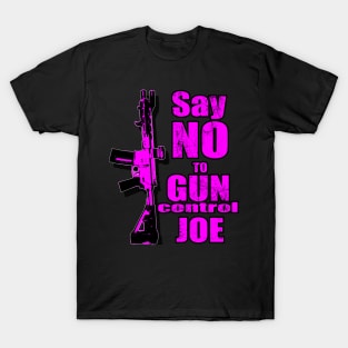 2024 Election Pink Say No To Gun Control Joe T-Shirt